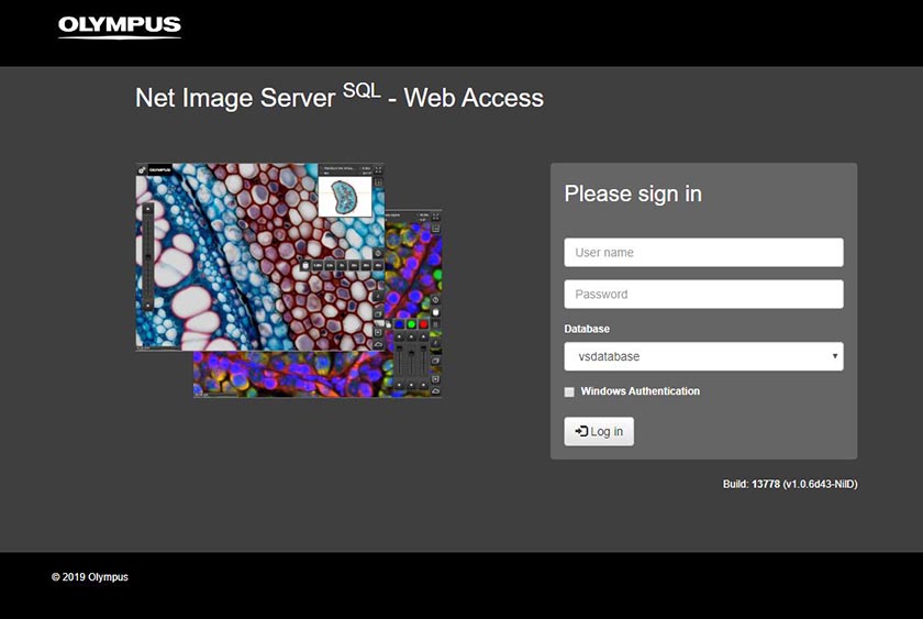 OlyVIA image viewer software for virtual microscopy