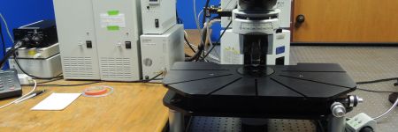 Un microscope confocal à balayage laser dans la recherche de biofilms